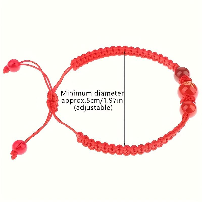 Horse Year Zodiac Bracelet Lucky Red String Bracelet Horse Charm Chinese Festive Gift for Women Men Jewelry Accessory