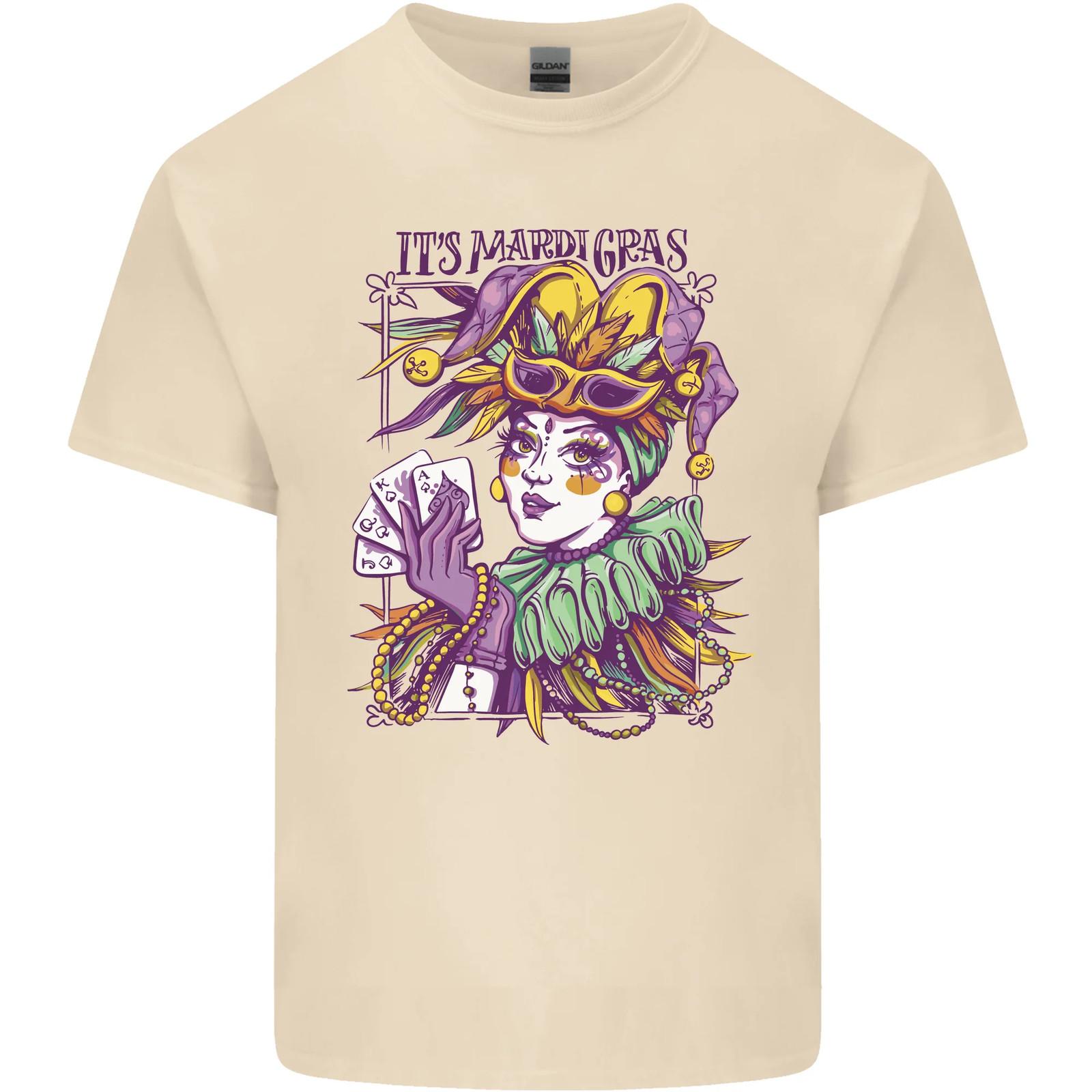 Its Mardi Gras Carnival Mens Cotton T-Shirt Tee Top S