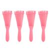 4 stücke 8 Reihe Detangler Pinsel Massieren Hohl Einstellbare Breite Feine Zahn Entwirren Kamm