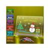 Children's Rechargeable LED Drawing Tablet with 7 Markers, Perfect Christmas Gift