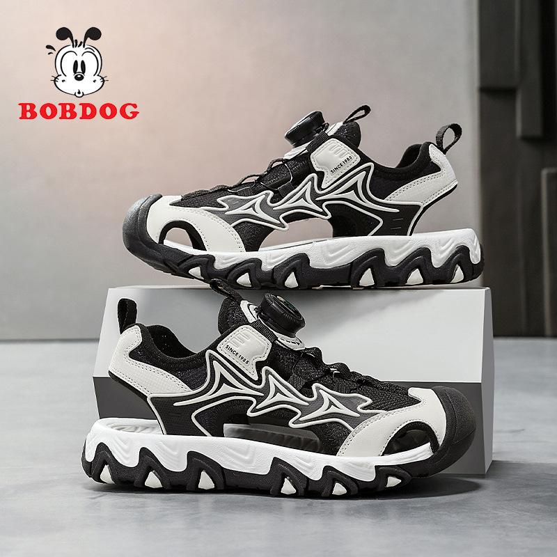 Babu Bean Classmate Boys Baotou Sandals 2025 Summer New Middle and Older Children's Non-slip Soft Sole Children's Sports Sandals