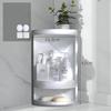 Bathroom Corner Storage Shelves 360 Degree Rotating Wall Shelf Free Punching Shower Rack Waterproof Kitchen Cabinet Organizer