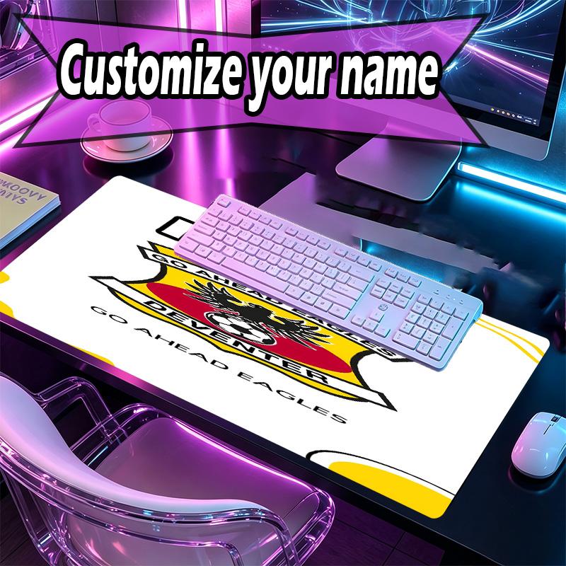 Custom Name Personalized Go Ahead Eagles Pattern Mousepad, Laptop PC Desk Mat, Decorative Desk Mat for Home Keyboard Pad Gift