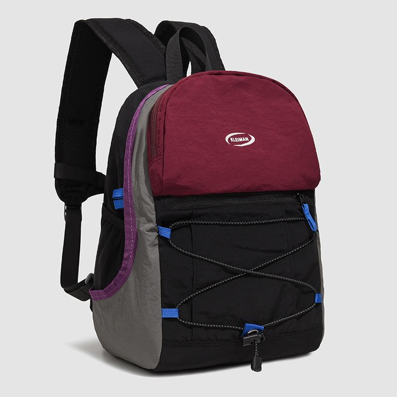 Schoolbag wide shoulder strap fashionable foreign style large capacity backpack 1011 new trendy casual bag big bag backpack college portable