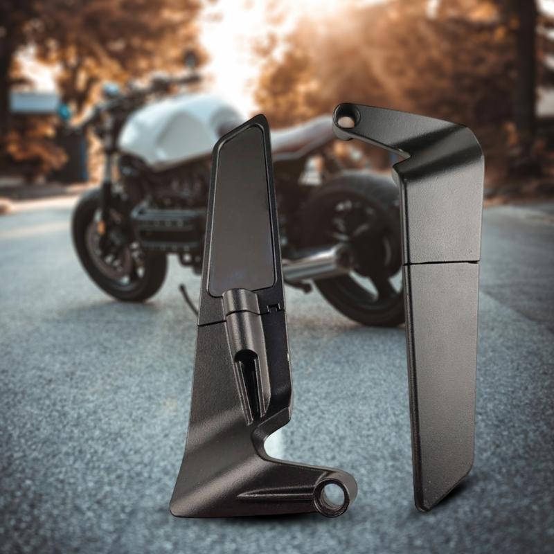 Aluminum Rearview Mirrors Wide View Motorcycle Mirror Adjustable Motorcycle Mirror Modification Part for Motorcycles