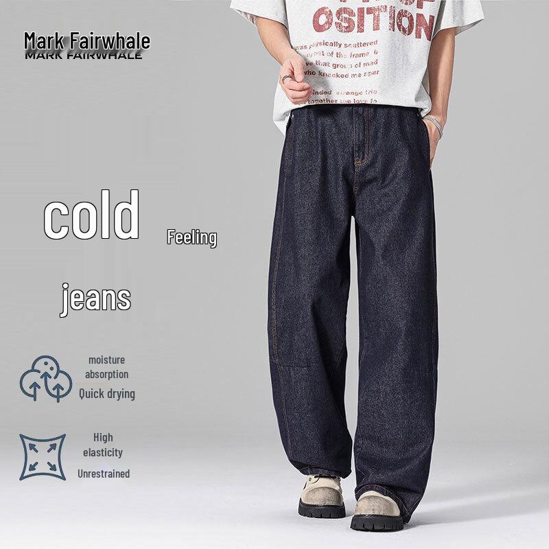 

MARK FAIRWHALE Men s 2026 American Style Ice-Cool Breathable Wide-Leg Jeans L
