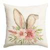 Vikama Easter Pillowcase Throw Pillow Covers Bunny Print Cushion Cover Sofa Decorations Pink Linen Pillow Case Home Pillowslip