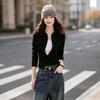 Bailuyu Slim-Fit Knit Cardigan Jacket