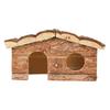 QX2E Hamster Shelter House for Small Animal Hideaways House Cabin Hideouts Habitat Cage Decors for Squirrels Chinchillas