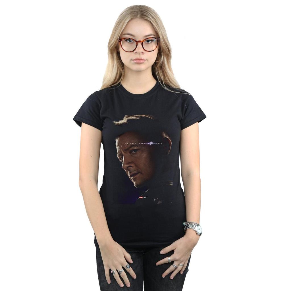 Marvel Camiseta feminina de algodão Avengers Endgame Avenge The Fallen Hawkeye