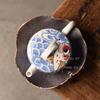Ceramic Teapot Large Chinese Style Hanwa Teapot for Household Use High End Blue Dragon Fish Teapot Kungfu Tea Set