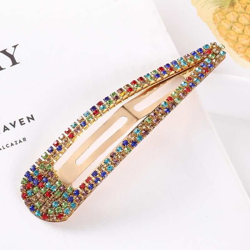 Korean Style Rhinestone Hair Clips & Hairpins: Versatile Alloy BB Clips for Bangs & Updos