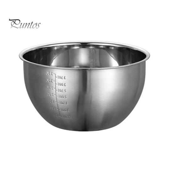 

Салатница из нержавеющей стали с отметкой масштаба, полированная поверхность, не содержит бисфенол А, легко моется, можно мыть в посудомоечной машине, многофункциональная миска для смешивания 24cm