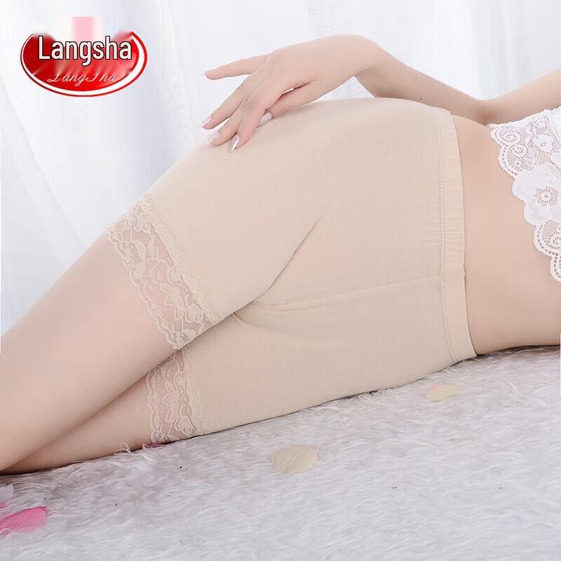 LangSha Women's Seamless Lace Safety Shorts