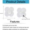 Rubber Rubber Earring Backs White Earring Support Backings Earring Lifter Backs  for Heavy Earrings