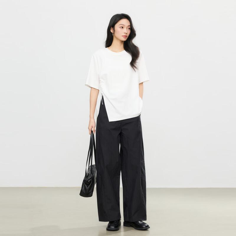 Elva' Island Summer Irregular Short Sleeve Shirt