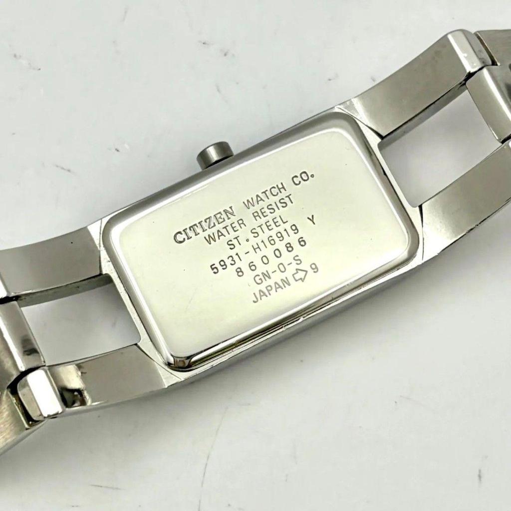 Used [New Battery] CITIZEN Women's Watch Pink Cut Glass Bangle 5931-H16919 860086