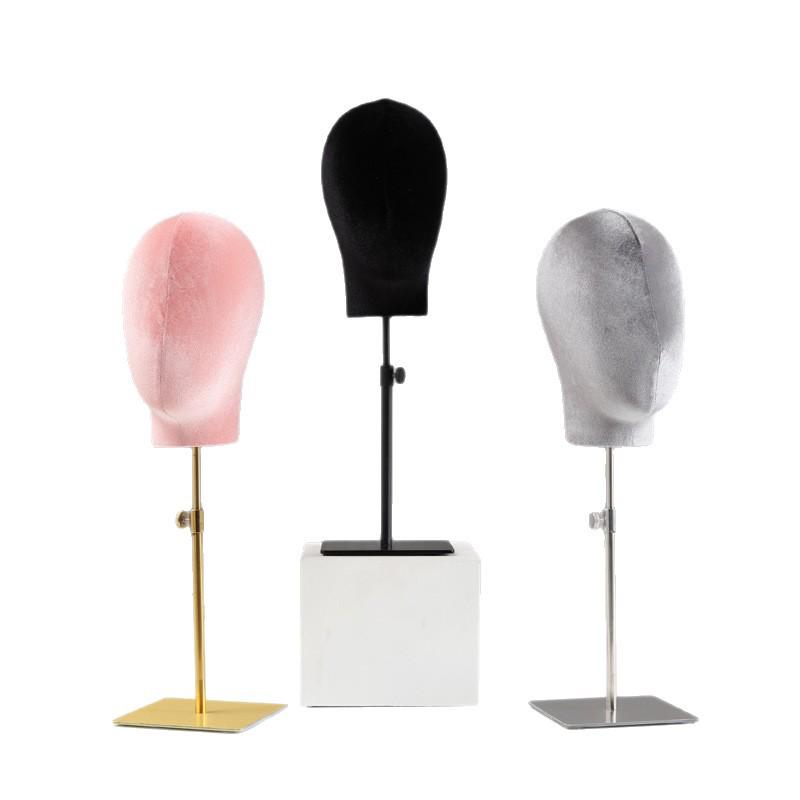 Black Mannequin Head for Displaying Wigs, Hats, and Accessories