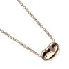 TIFFANY&Co. Bean Necklace 0.4" Model K18 Pink Gold 3.54g Women Used