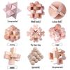 Kongming & Luban 9-Piece Puzzle Set for Elementary Students - Challenging Secret Box Storage.