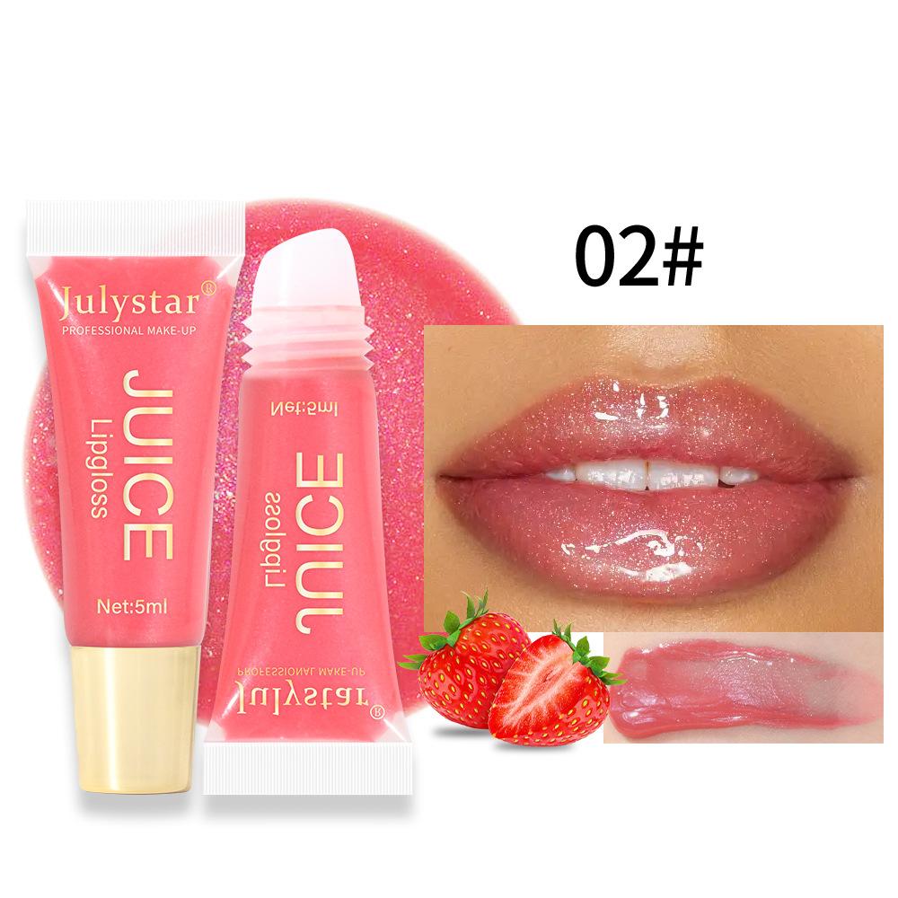 6PCS Julystar Moisturizing Lip Gloss Set Moisturizing Texture Non-stick Cup Dudu Lip Hose Lip Gloss Lip Glaze