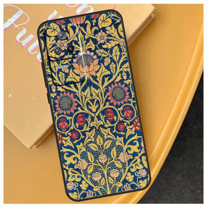 William Morris Lodden Funda For Xiaomi 17 Pro Max 15 14 Ultra 13T 14T 15T POCO X7 Pro X5 X6 F5 F6 F7 F8 Ultra Case