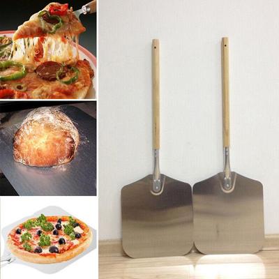 Pizza Peel Shovel with Wooden Handle Cake Shovel Cheese Cutter Peels Lifter Tool Pizza Shovel Baking Pastry Tools