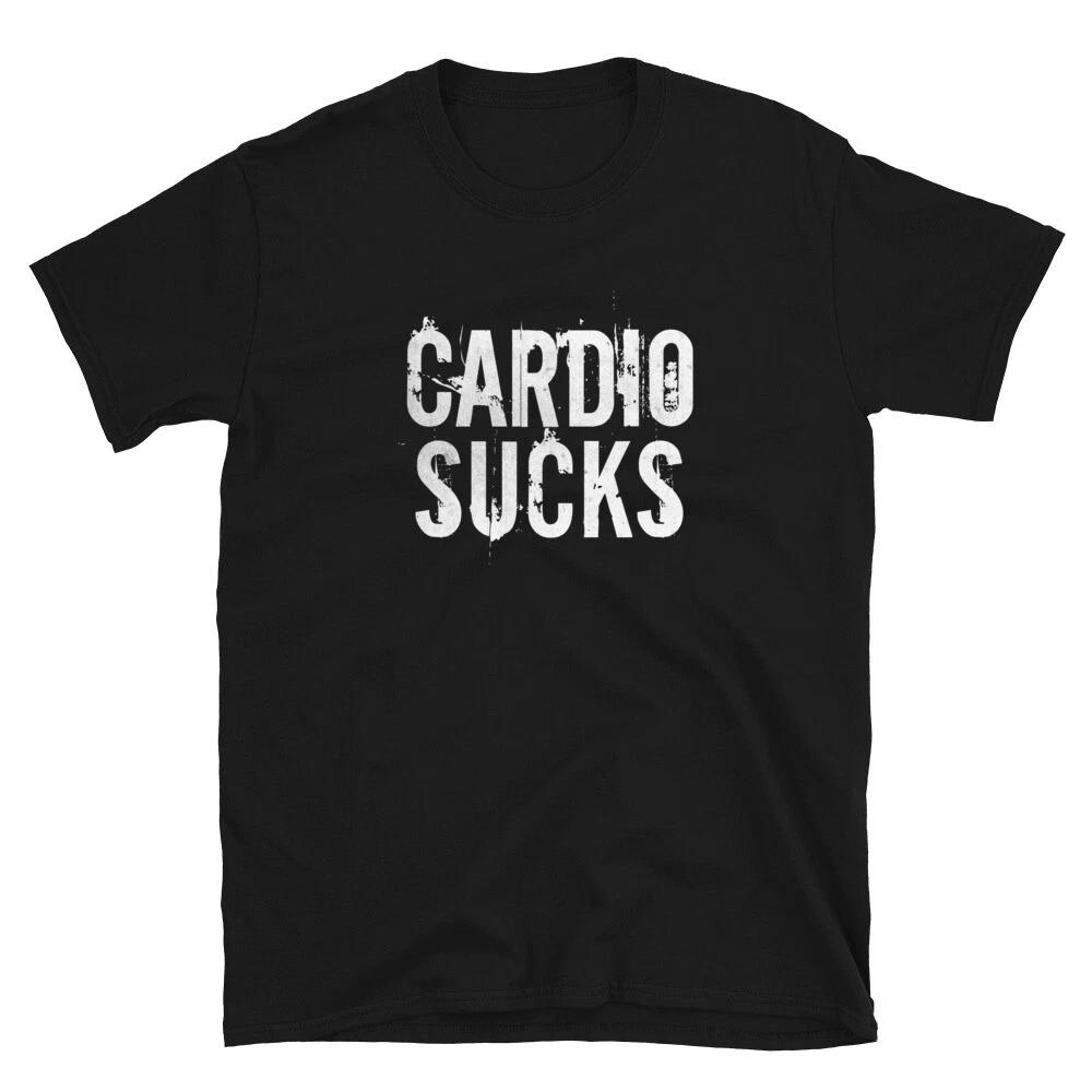 Cardio Sucks Fitness Gym T-Shirt M