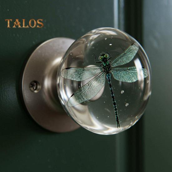 Decorative Door Handle High Durability Simple Installation Nature-Inspired Transparent Doorknob Cabinet Pull