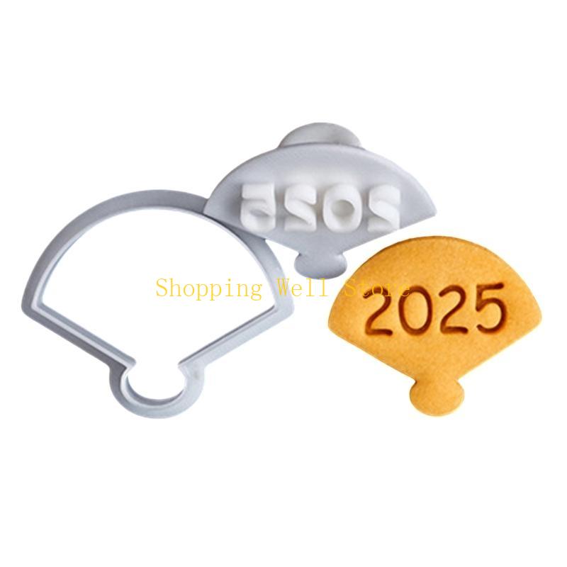 KX4B 2025 Snake Cookie Molds Set Fondant Cutter Plastic Texture Baking Tool