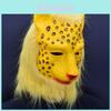 Die Reise nach Westen Nach Westen Leopardenmaske Latex Weihnachts- und Halloween-Accessoire für Veranstaltungen