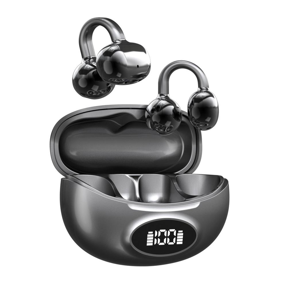 2026 W18 Bone Conduction Open-Ear Bluetooth Ear-Clip Headphones: Pain-Free Long Wear with Extended Battery Life & Customizable Private Model.