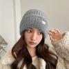 Autumn and Winter Thickened Warm Windproof Fluffy Versatile Face Small Knitted Wool Hat Women