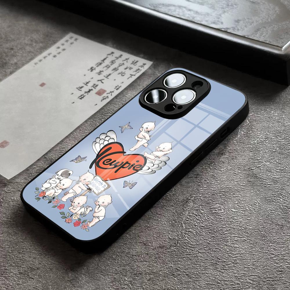 

Kewpie Cute Angel Phone Case For IPhone 17 16 Pro Max 15 Plus 14 Pro 12 11 13 Mini X XR XS Max SE Glass Cover iPhone 17Pro