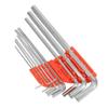 Set 9 buc Chei Hexagonale Braț Lung Oțel Carbon Ridicat Set Chei Hexagonale Metrice cu Mâner T