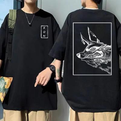 Anime Chainsaw Unisex Tshirt Unisexga Hayakawa Aki Fox Devil Kon Koszulka graficzna Unisex Kobiety Vintage Oversized T-shirty Krótki rękaw