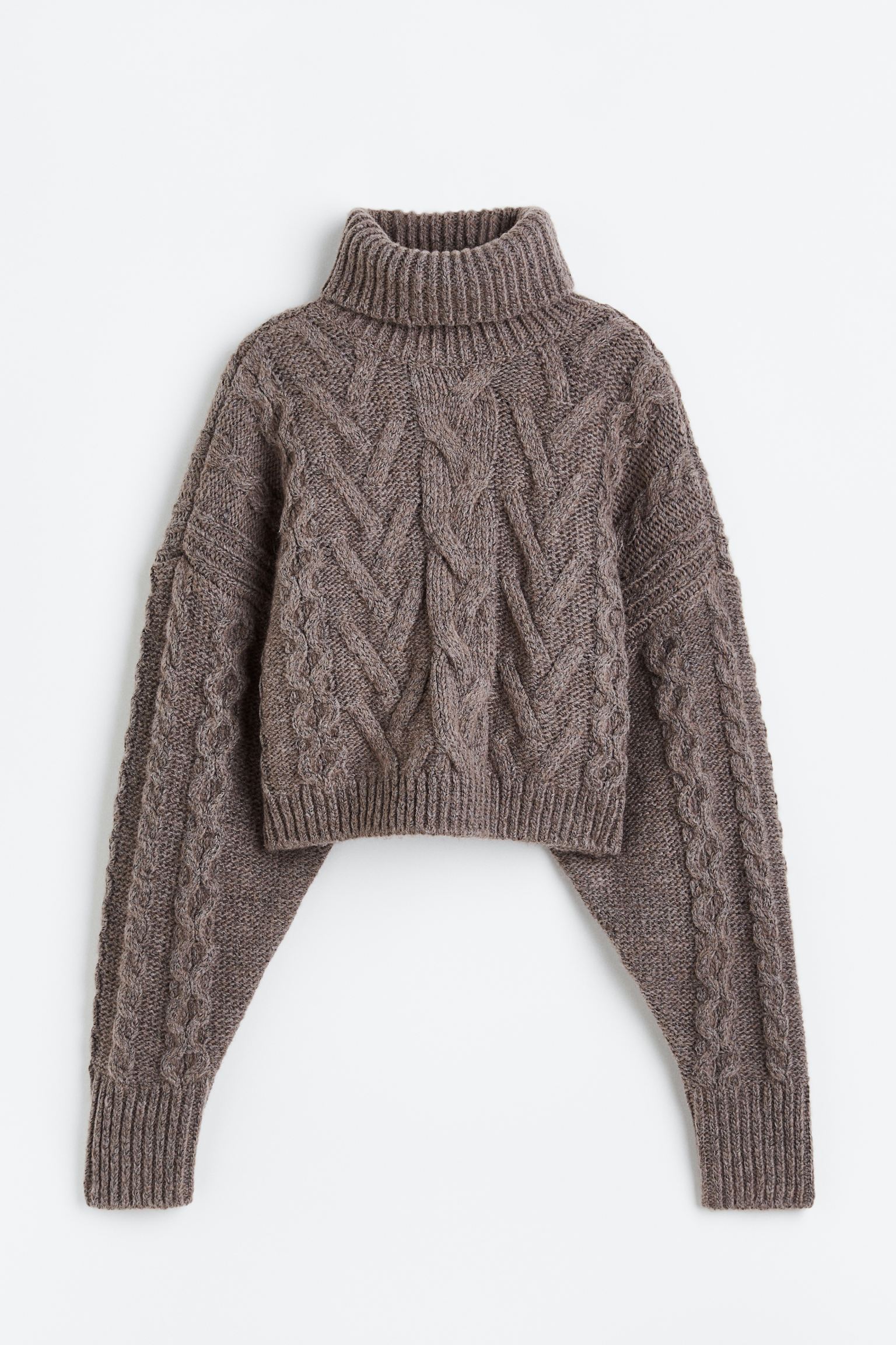 

Wool-blend cable-knit jumper