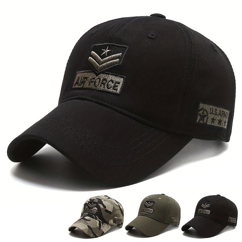 My Extreme Outdoor Activities Women's Army Green Unisex Air Force Arrow Embroidery Baseball Caps Spring And Autumn Outdoor Adjustable Casual Hats Sunscreen Hat