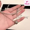 Autumn Winter Simple Double Layer Ring Sweater Chain 2026 New Niche Light Luxury Premium Daily Wear Neck Chain