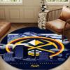 Nuggets Logo Art Round Mat, Anti-slip Circle Carpet Chair Rug For livingroom,Bedroom, Doormat Home Decor Gift Christmas Gifts