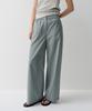 Ia Wide Banding Pants (Greyblue)