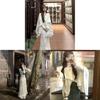 Chinese Style Autumn Winter Sweater Dress Set With Abstract Print For Elegant Women