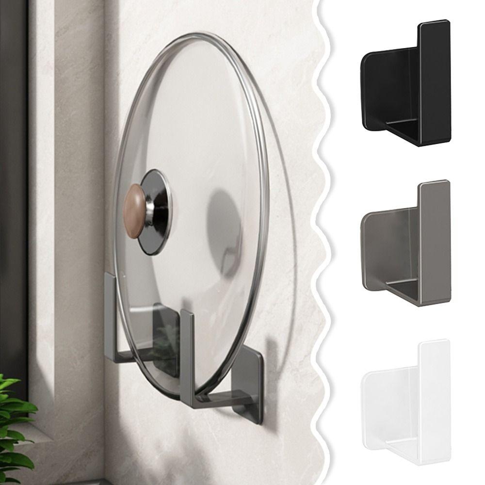 1PC Wall Hanging Lid Holder Multifunctional Pot Lid Storage Rack Cutting Board Shelf for Kitchen