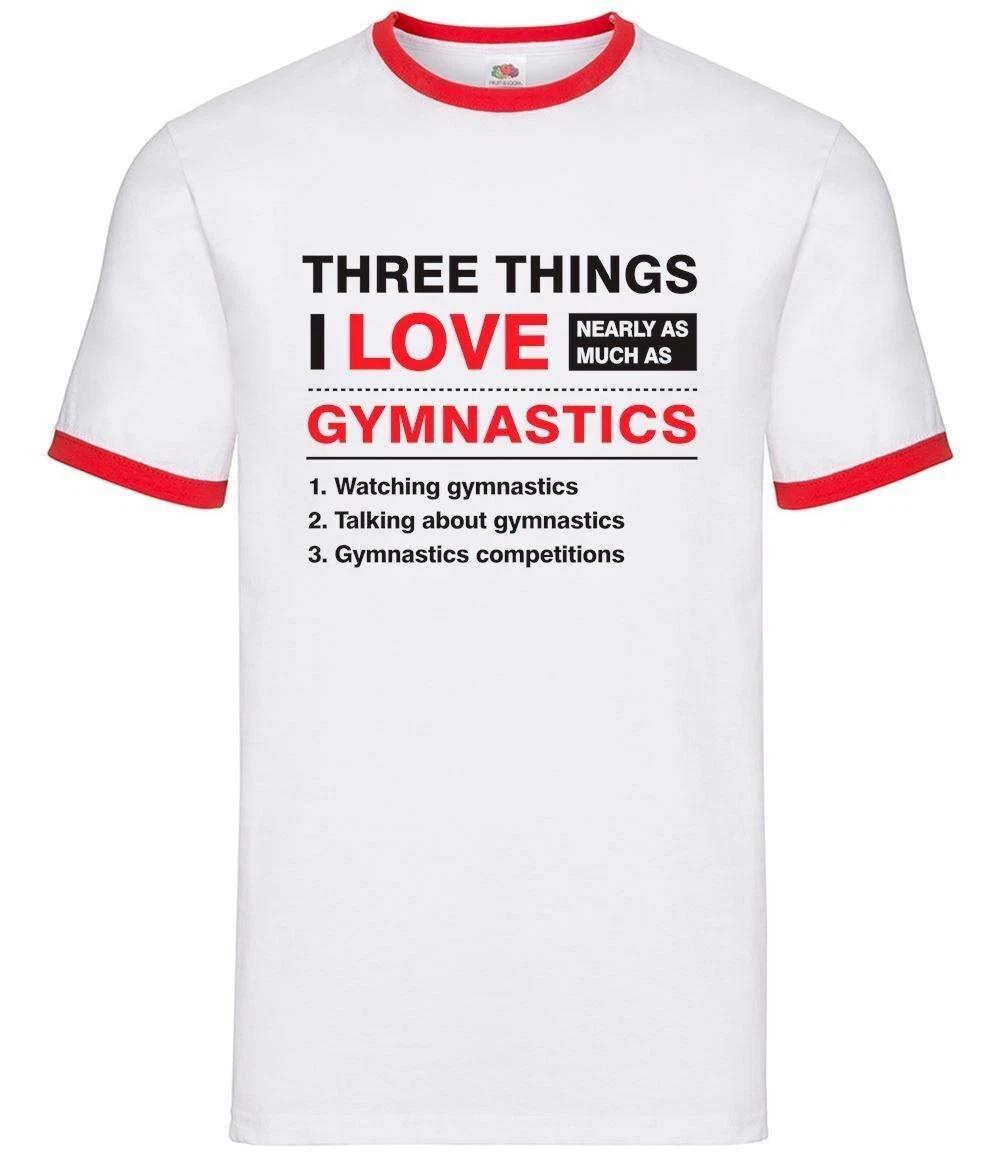 Three Things I Love As Much As Gymnastics - s Ringer - Kids/ Childrens Jumper 120