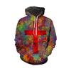 Felpe con Cappuccio Fantasia Colorata Divertente per Uomo Donna Autunno Manica Lunga Pullover Felpa con Cappuccio Stampata 3D Streetwear Casual Abbigliamento Uomo Y2k