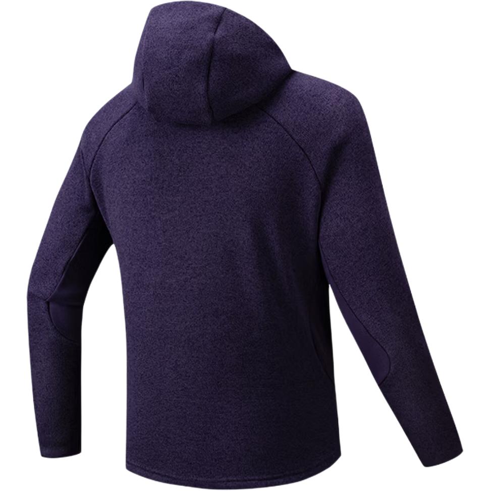 Anta X China National Geography Collaboration Outdoor Series Warm Casual Solid Color Zip-Up Hoodie Men hoodies 152546705-4