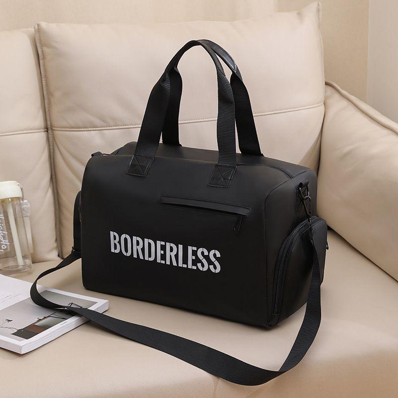 

Nylon dry and wet separation, large-capacity fitness travel cosmetic bag, one free shipping, starting from the source factory. чёрный