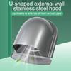 1pc Vent Exhaust Cap Stainless Steel Vent Exhaust Cap Ducting Air Ventilation Grille Cover Heating Cooling Outlet Vents Cap