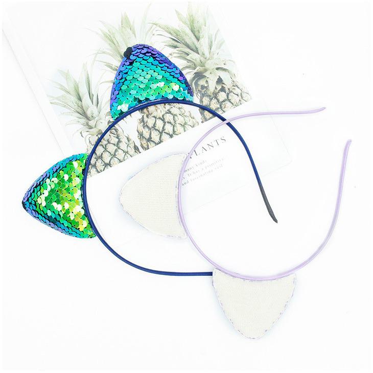 Sequin Cat Ears Headband for Kids - Cute DIY Fabric Hair Accessory