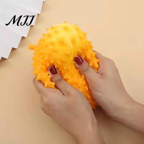 Pinch Resistant Stress Ball Realistic Durian Squeeze Toy Unbreakable Soft Fidget for Shape Reliever Relief Cute Fruit-Shaped Decompression Gadget